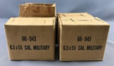 4 boxes of 6.5 cal military ammunition