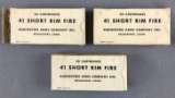 3 boxes of 41 short rim fire ammunition