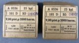 2 boxes of ammunition, sealed