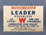 Box of Winchester Leader 22 short ammunition