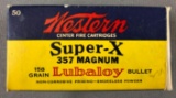 Box of Western Super X 357 Magnum ammunition
