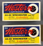 2 boxes of Western 44-40 Winchester ammunition