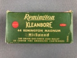Box of 44 Remington Magnum cartridges