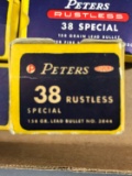 10 boxes of Peters 38 special ammunition