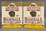 Group of 2 Unopened 1953 Topps Archives Baseball Cards