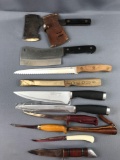 Group of 10 knives