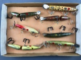 Group of 7 handpainted lures