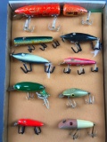 Group of 9 handpainted lures