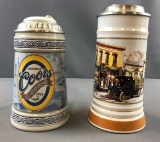 Group of 2 Coors Brewing Co Limited edition steins