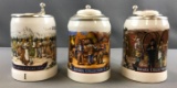 Group of 3 Strohs Bavaria Collection steins