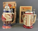 Group of 2 Budweiser Collectors Steins