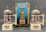 Group of 2 American Olympic Team 2000 Steins