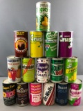Group of Vintage Steel soda cans
