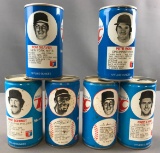 Group of Vintage RC Cola cans featuring Pete Rose
