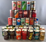 Group of Vintage Steel Soda cans