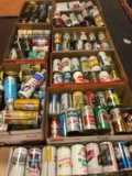 Large Group of Vintage Beer cans