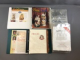 Group of binders, First draft collector club magazines and more