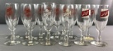 Group of 14 Schlitz stemware glasses