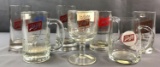 Group of 7 Schlitz beer mugs and goblet