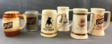 Group of 6 Schlitz beer mugs