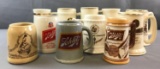 Group of 11 Schlitz beer mugs