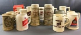 Group of 15 Vintage Schlitz beer mugs