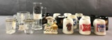 Group of Vintage miniature beer steins, Shot Glasses and more