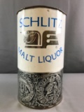 Vintage Schlitz malt liquor metal trash can
