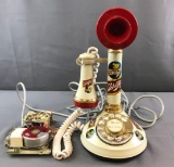 Vintage Schlitz Rotary Candlestick Phone