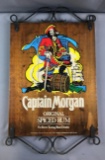 Captain Morgan wooden spiced rum Advertising sign