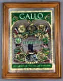 Gallo Vermouth framed Advertising Mirror