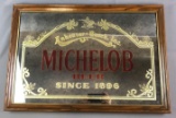 Framed Anheuser Busch Michelob Beer Advertising Mirror
