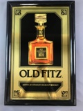 Old Fitz Bourbon Whiskey Advertising Mirror
