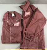 2 vintage Schlitz windbreaker jackets