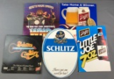Group of Vintage Schlitz Advertising signs, The Who your sweepstakes, album