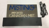 Canadian Mist Misting Advertising Nuon Bar Sign