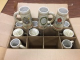 Group of 12 Vintage Strohs Steins