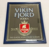Vintage Vikin Fjord Vodka Advertising Mirror