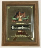 Vintage Heineken Beer Advertising Mirror