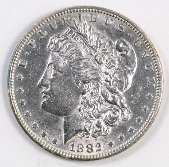 1882 P Morgan Silver Dollar.