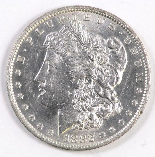 1882 O Morgan Silver Dollar.
