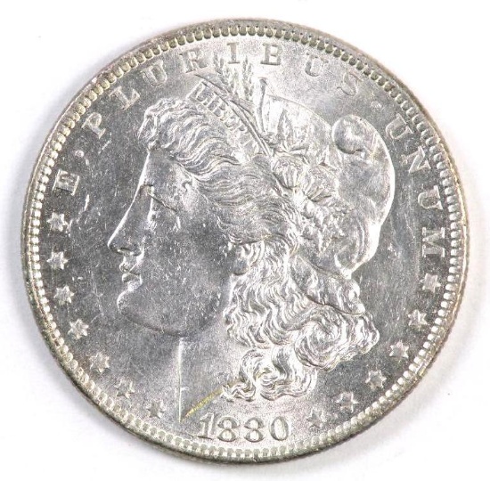 1880 O Morgan Silver Dollar.