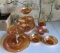 Group of Vintage marigold carnival glass items