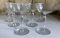 Group of 7 Vintage stemware glasses