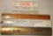 Group of 6 advertising rulers