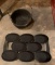 Group of two cast-iron items