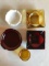 Group of vintage glass ashtrays