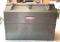 Vintage Craftsman toolbox with ratchet, sockets, and more