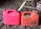 Group of two 2 1/2 gallon gas cans