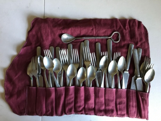 Group of Vintage Rogers nickel silver Flatware